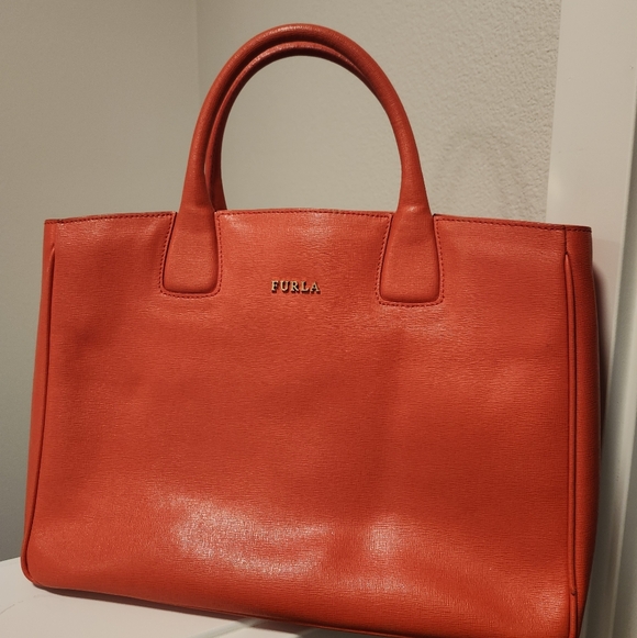 Furla Handbags - So Bright! Furla Women's Red Leather Tote Bag